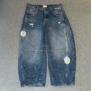 Free People Barrel Jeans
